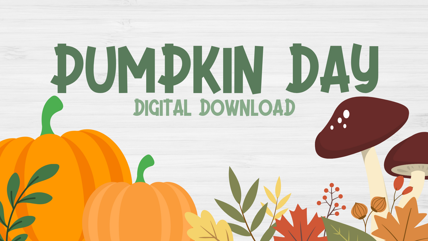 Free Download ~ Pumpkin Day!